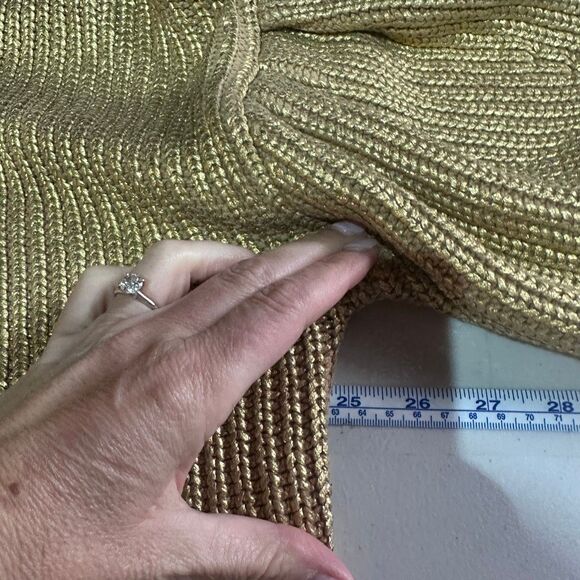 Kika Vargas x Target limited edition gold metallic back-tie sweater medium Cardi - Picture 9 of 10